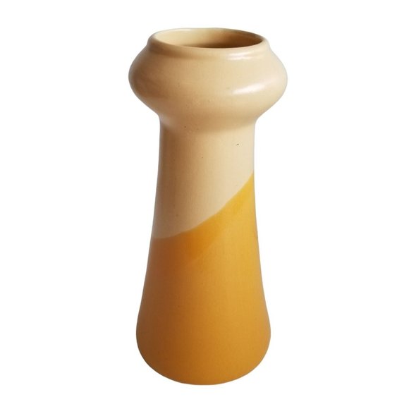 Ceramic Flower Vase Tapered Hourglass Tradewind Bay Decorative Home Decor Piece - Picture 4 of 8